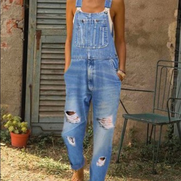 jean overall romper